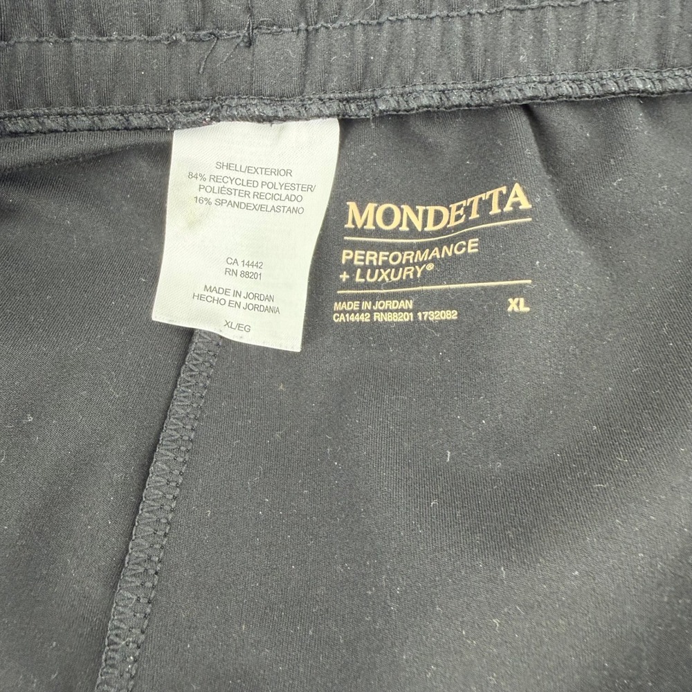 Mondetta Cargo Joggers Womens XL Black Performance Luxury Athletic Drawstring - Picture 3 of 3